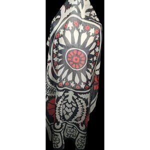 Printed Village Retro Floral Lightweight Scarf/Shawl